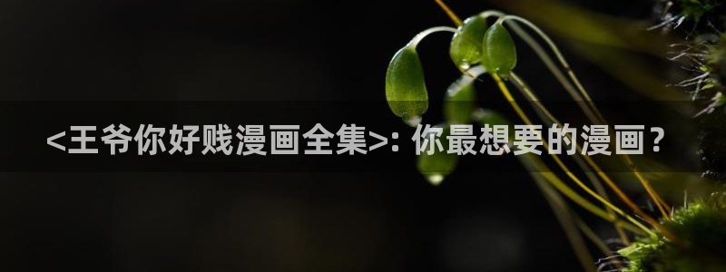漫蛙edge下载：<王爷你好贱漫画全集>: 你最想要的漫画？
