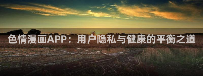 漫蛙官网地址：色情漫画APP：用户隐私与健康的平衡之道