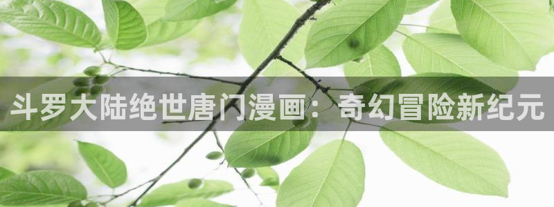 漫蛙2下载ios：斗罗大陆绝世唐门漫画：奇幻冒险新纪元